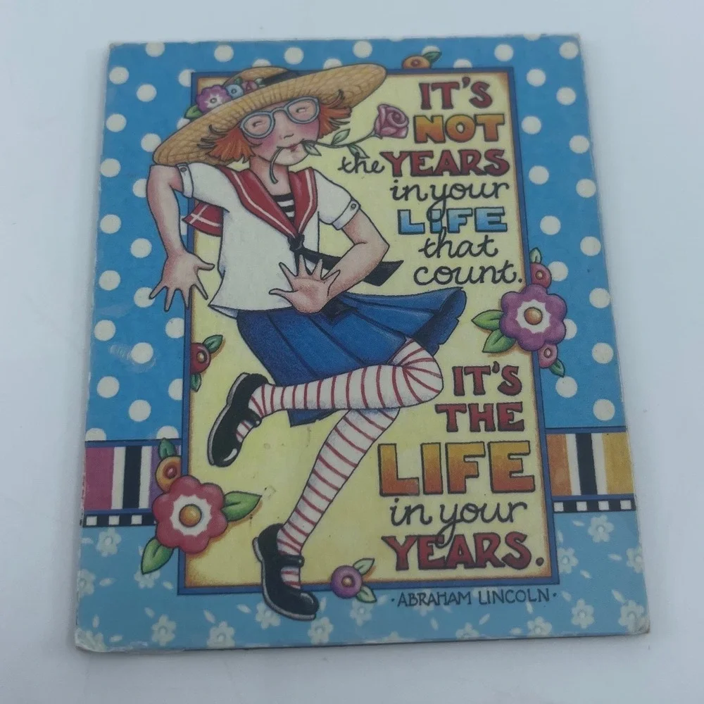 Mary Engelbreit POOCH & SWEETHEART magnet quote lady‎ 2.5x3